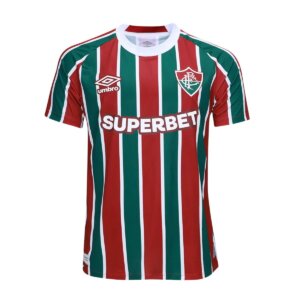 Camisa Fluminense I 25/26 Torcedor Umbro Masculina - Verde+Vermelho