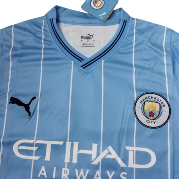 Camisa Manchester City I 24/25 Champions Torcedor Masculina - Imagem 3