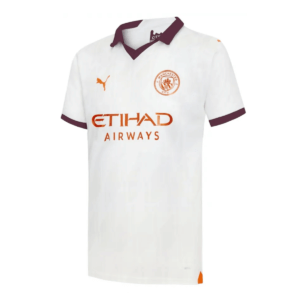 Camisa Manchester City Polo Away Branca II 23/24 Masculina