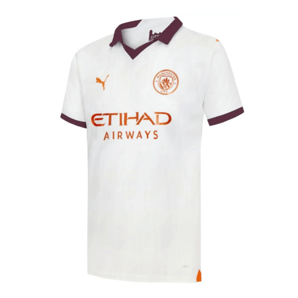 Camisa Manchester City Polo Away Branca II 23/24 Masculina