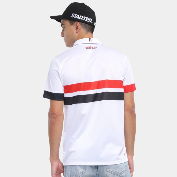 Camisa São Paulo I 2024 Torcedor New Balance Masculina - Branco+Vermelho - Imagem 4