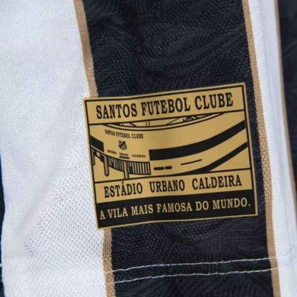 Camisa Santos II 23/24 Masculina - Preto+Branco - Imagem 3