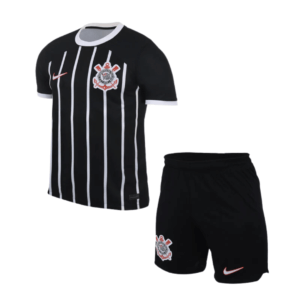 Kit Infantil Camisa de Time Corinthians Preto 22/23