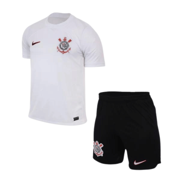 Kit Infantil Camisa de Time Corinthians Branco 22/23