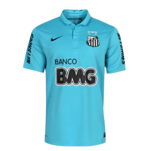 Camisa Santos Azul Neymar 2012 Retrô
