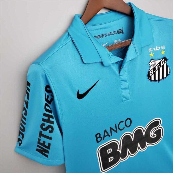 Camisa Santos Azul Neymar 2012 Retrô - Imagem 2