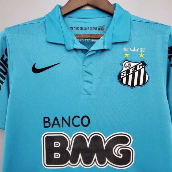 Camisa Santos Azul Neymar 2012 Retrô - Imagem 3