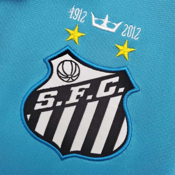 Camisa Santos Azul Neymar 2012 Retrô - Imagem 5