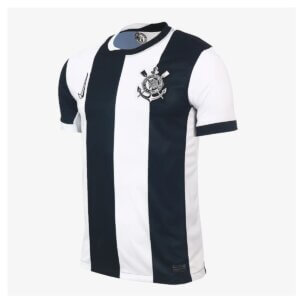 Camisa Corinthians III 24/25 Torcedor Masculina - Branco+Preto