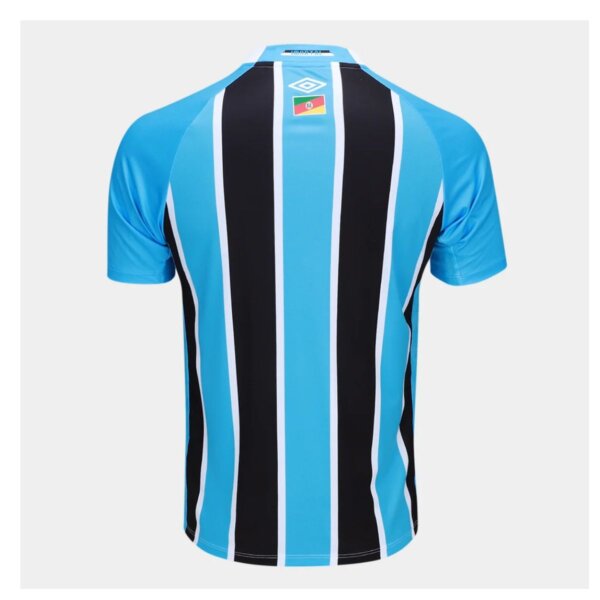 Camisa Grêmio I 25/26 Torcedor Umbro Masculina - Azul+Preto - Imagem 2