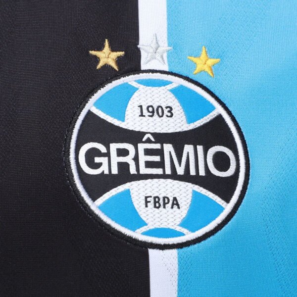 Camisa Grêmio I 25/26 Torcedor Umbro Masculina - Azul+Preto - Imagem 3