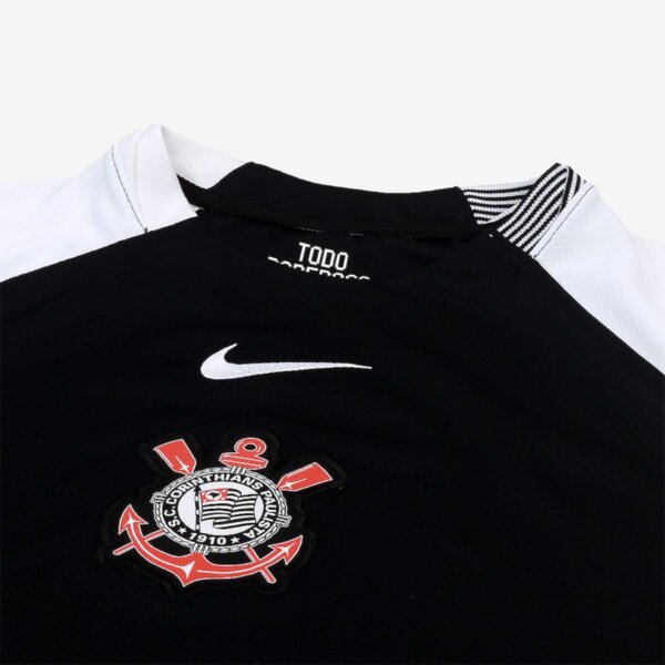 Camisa Corinthians II 2025 Feminina - Preta e Branca - Imagem 3