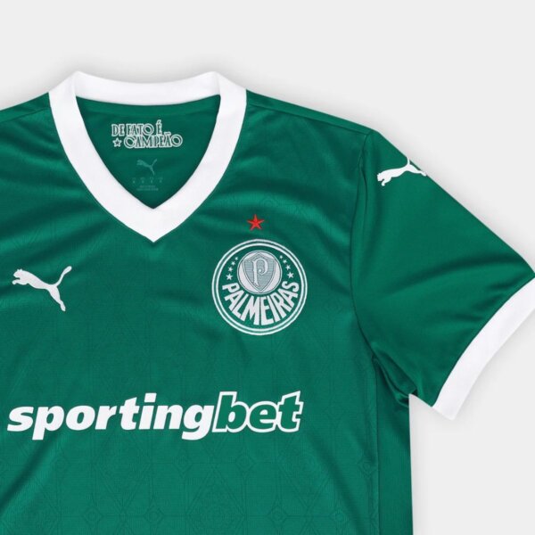 Camisa Palmeiras I 25/26 Torcedor Masculina - Verde - Imagem 3