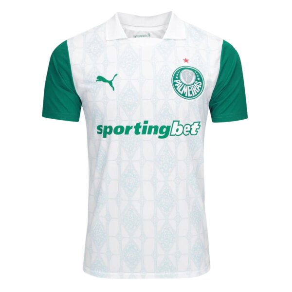 Camisa Palmeiras Polo II 25/26 Torcedor Masculina - Branca