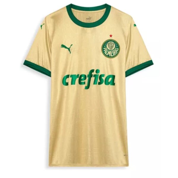Camisa Palmeiras Torcedor Dourada THIRD 2024