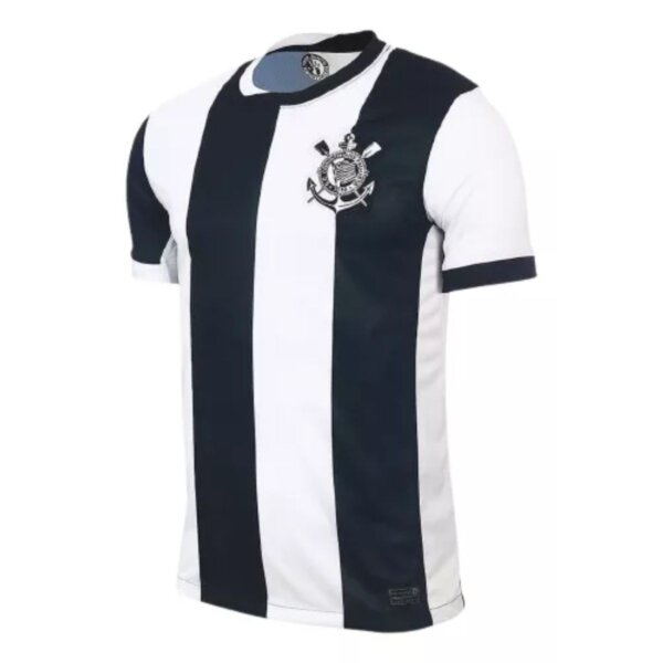 Camisa Corinthians III 24/25 Torcedor Masculina - Branco+Preto